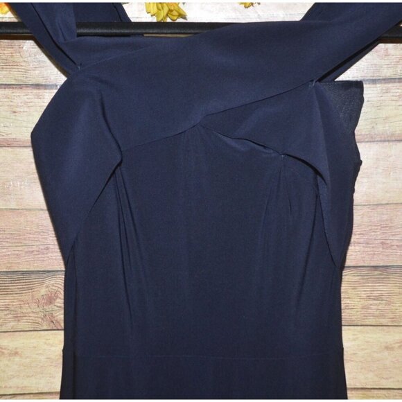 NWT Sorella Vita 9134 Navy Sapphire Blue Size 8 Bridesmaid Dress FIts XS/S Maxi - Picture 4 of 11